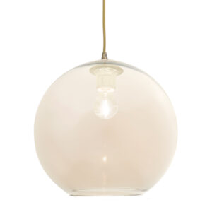 Travolta 1 Light Amber Pendant Light