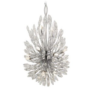 Celestial 14 Light Clear Crystal Pendant Light