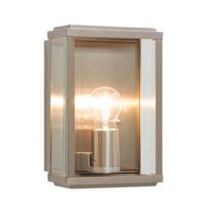 Dunkeld Satin Silver Outdoor Wall Light
