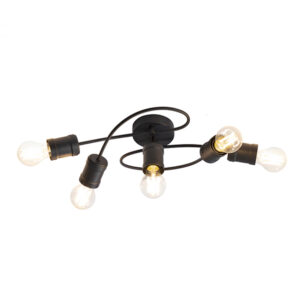 Atelier 5 Light Black Ceiling Light