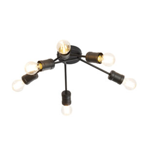 Atelier 6 Light Black Ceiling Light