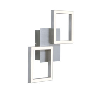 Quad Led 1 Light Satin Silver Wall Light