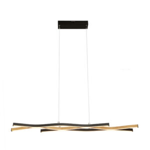 Entwine 3 Light Led Black Pendant Light