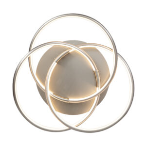 Galaxy Led 3 Light Satin Silver Ceiling Light