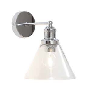 Cone 1 Light Clear Wall Light