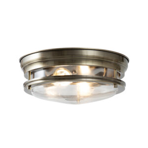 Sienna 2 Light Antique Brass Ceiling Light