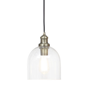 Mason Antique Brass Pendant Light