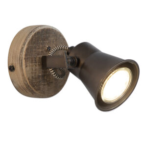 Malmo 1 Light Black Spotlight