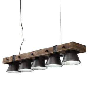 Malmo 5 Light Wood Pendant Light