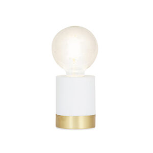 Marmo 1 Light White Table Lamp