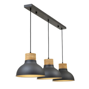 Jett 3 Light Black Pendant Light