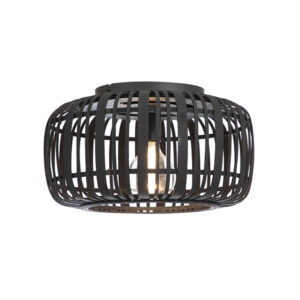 Napoli 1 Light Black Ceiling Light