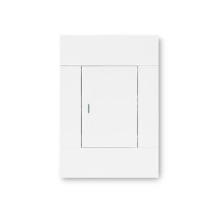 Veti 2 White 1 Lever Dim Press Wall Switch Excluding Dimmer