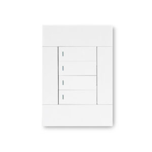 Veti 2 White 4 Lever 1 Way Wall Switch