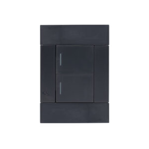 Veti 2 Charcoal 1 Lever 1 Way Wall Switch