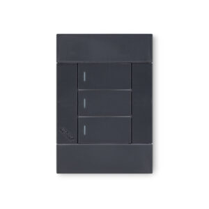 Veti 2 Charcoal 1 Lever 1 Way Wall Switch