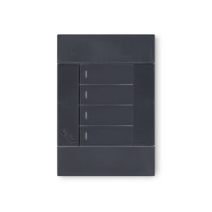 Veti 2 Charcoal 1 Lever 1 Way Wall Switch