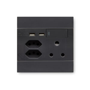 Veti 2 Charcoal Usb Wall Plug