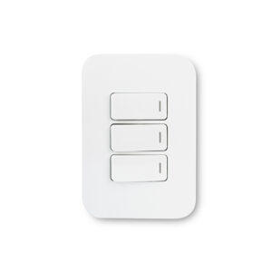 Veti 1 White 3 Lever 1 Way Wall Switch