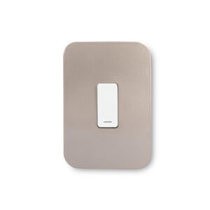 Veti 1 Champagne And White 1 Lever 2 Way Wall Switch