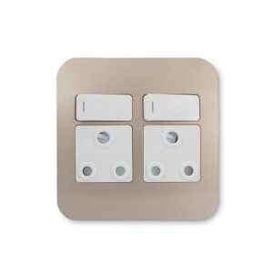 Veti 1 Champagne And White Double Wall Plug