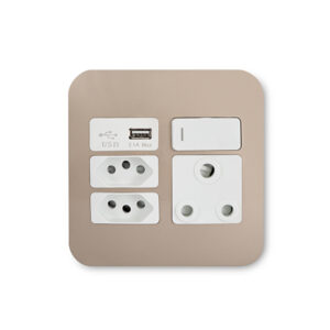 Veti 1 Champagne And White Usb Wall Plug