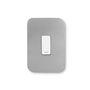 Veti 1 Silver And White 1 Lever 2 Way Wall Switch