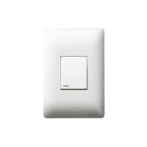 Ysalis White 1 Lever 1 Way Medium Wall Switch