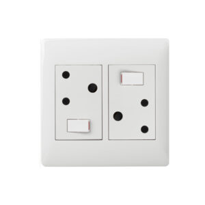Ysalis White Double Wall Plug