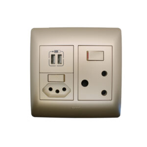 Ysalis Champagne Usb Wall Plug Switched