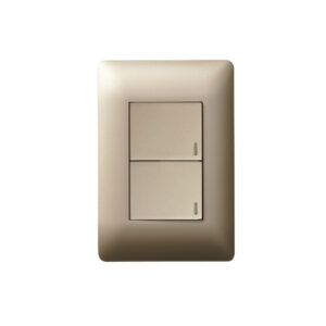 Ysalis Champagne 1 Lever Wall Dim Press + 1 Way Switch