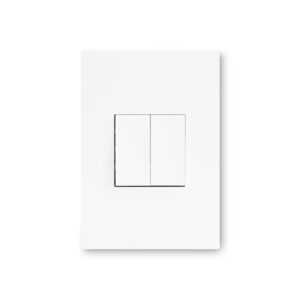 Arteor White 2 Lever 1 Way Wall Switch