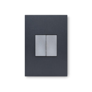 Arteor Graphite And Magnesium 2 Lever 1 Way Wall Switch