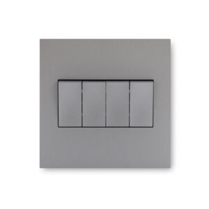 Arteor Magnesium 4 Lever 1 Way Wall Switch