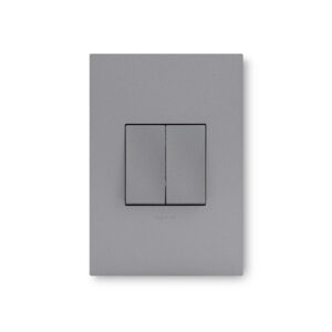 Arteor Magnesium 2 Lever Dim Press Wall Switch Excludng Dimmer