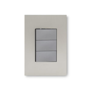 Arteor Champagne And Magnesium 3 Lever 1 Way Wall Switch