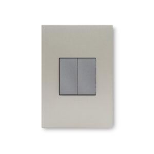 Arteor Champagne And Magnesium 2 Lever Dim Press Wall Switch Excludng Dimmer