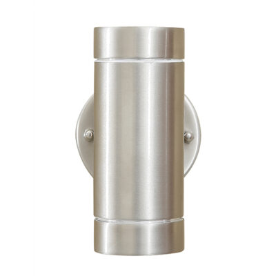 Tubo 2 Light Stainless Steel Outdoor Wall Light