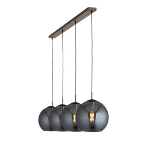 Obsidian 4 Light Smoked Pendant Light