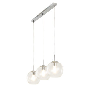 Travolta 3 Light Clear Pendant Light