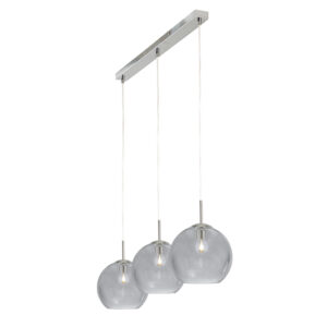 Travolta 3 Light Smoked Pendant Light
