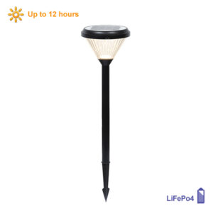 Nova 540mm Black Outdoor Solar Spike Light