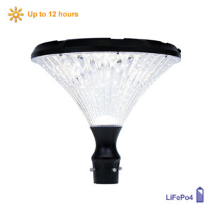 Nova Black Outdoor Solar Pole Light Excluding Pole