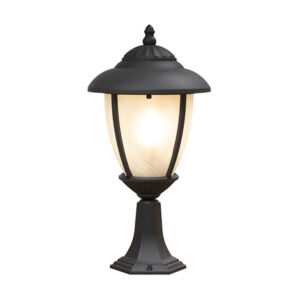 Belmont Black Outdoor Pedestal Lantern