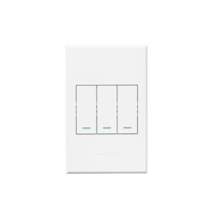Veti 3 White 3 Lever 1 Way Wall Switch