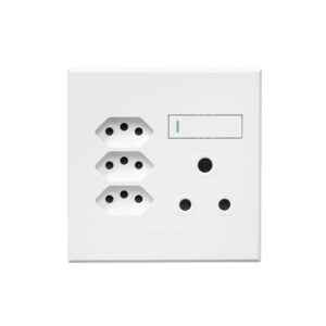 Veti 3 White Triple V Slim Wall Plug