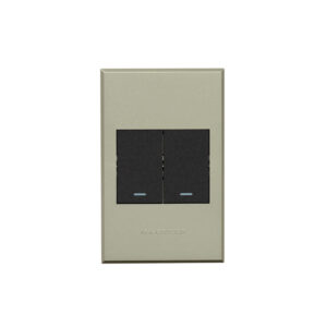 Veti 3 Titanium And Graphite 2 Lever 1 Way Wall Switch