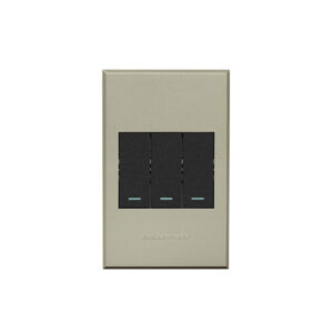 Veti 3 Titanium And Graphite 1 Lever 2 Way Wall Switch