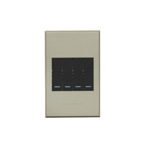 Veti 4 Titanium And Graphite 1 Lever 1 Way Wall Switch