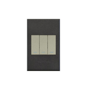 Veti 3 Graphite And Ttitanium 3 Lever Press Dim Wall Switch Excluding Dimmer